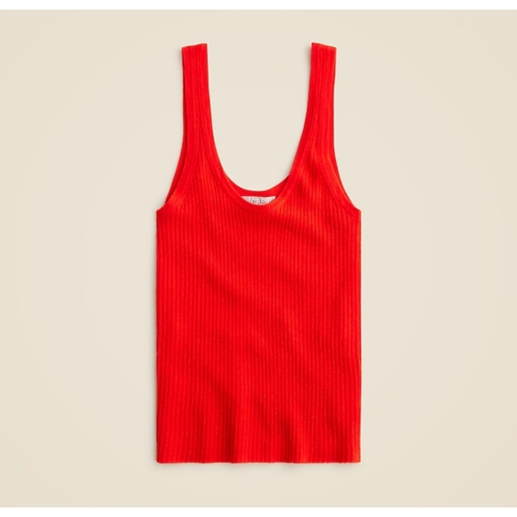 J. Crew Tops - J.Crew Featherweight cashmere ribbed tank top